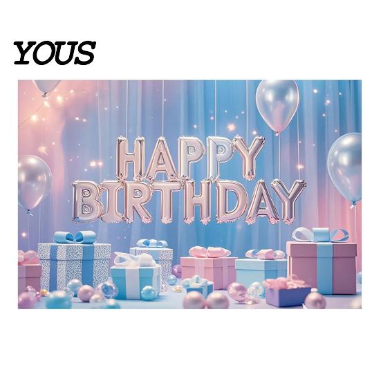 Birthday Celebration Banner Happy Backdrop, Party Photo Background Cloth for Celebration, Decorative Bunting Flag Decor Kids Women, Supplies