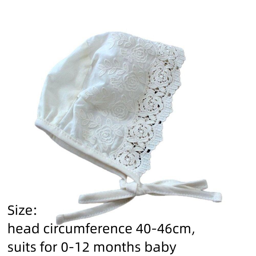 Adjustable Baby Lace Hats Cotton Newborn Cap Fashion Toddler Sun Hat Outdoor
