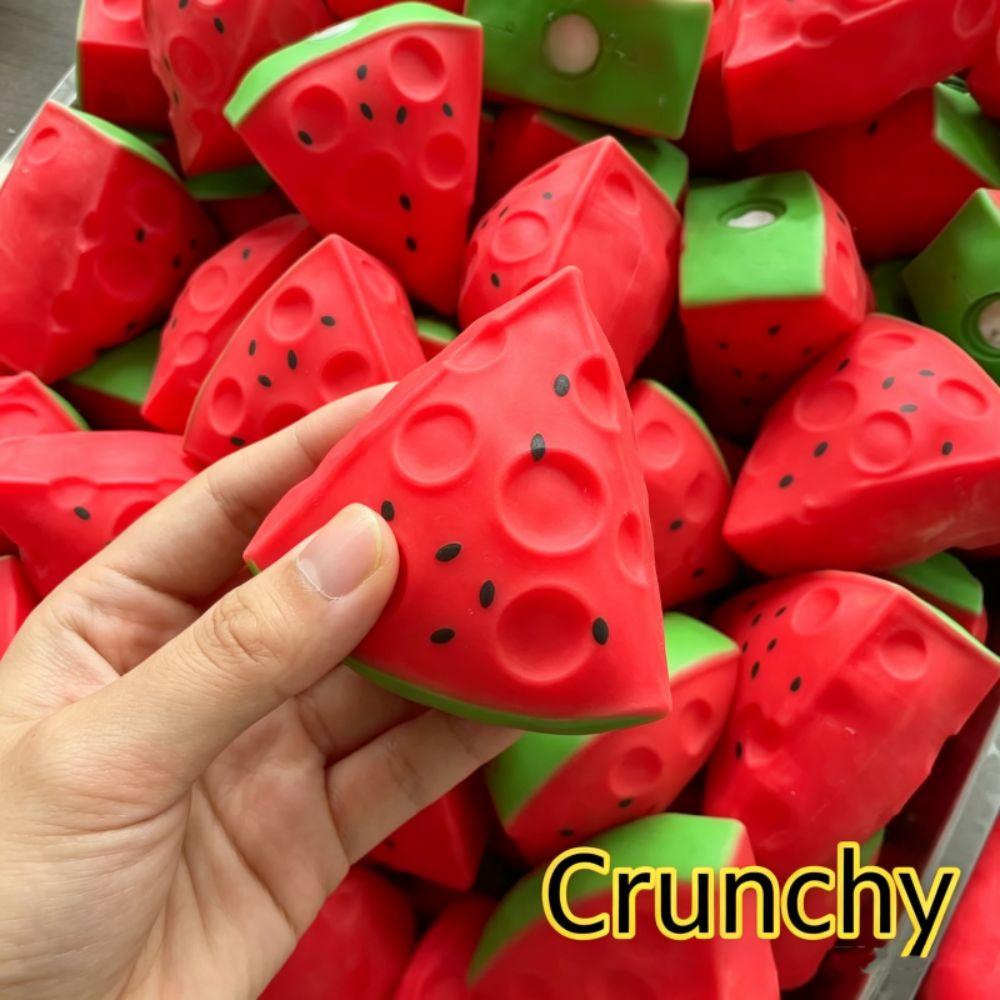 Shapable Crispy Watermelon Hand Relax Blocks Filled Squishy Boys Girls Crunchy Squeeze Kids Adults