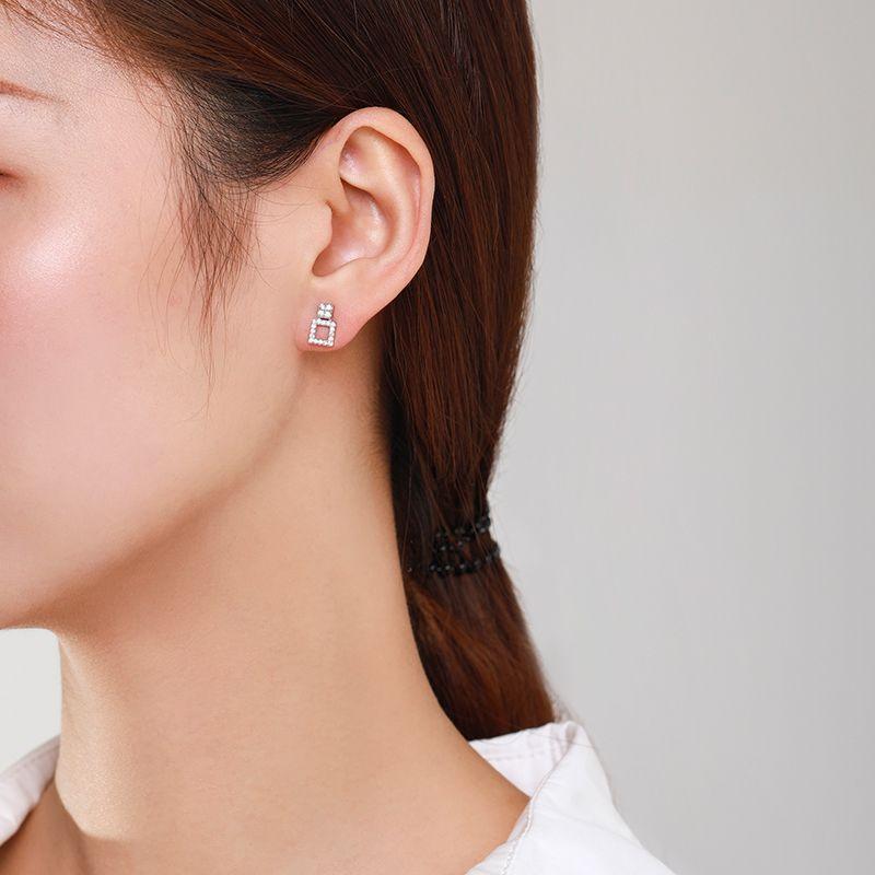 Tancise 925 Sterling Silver Zircon Earrings Drop Earrings For Women Wedding Party Gifts