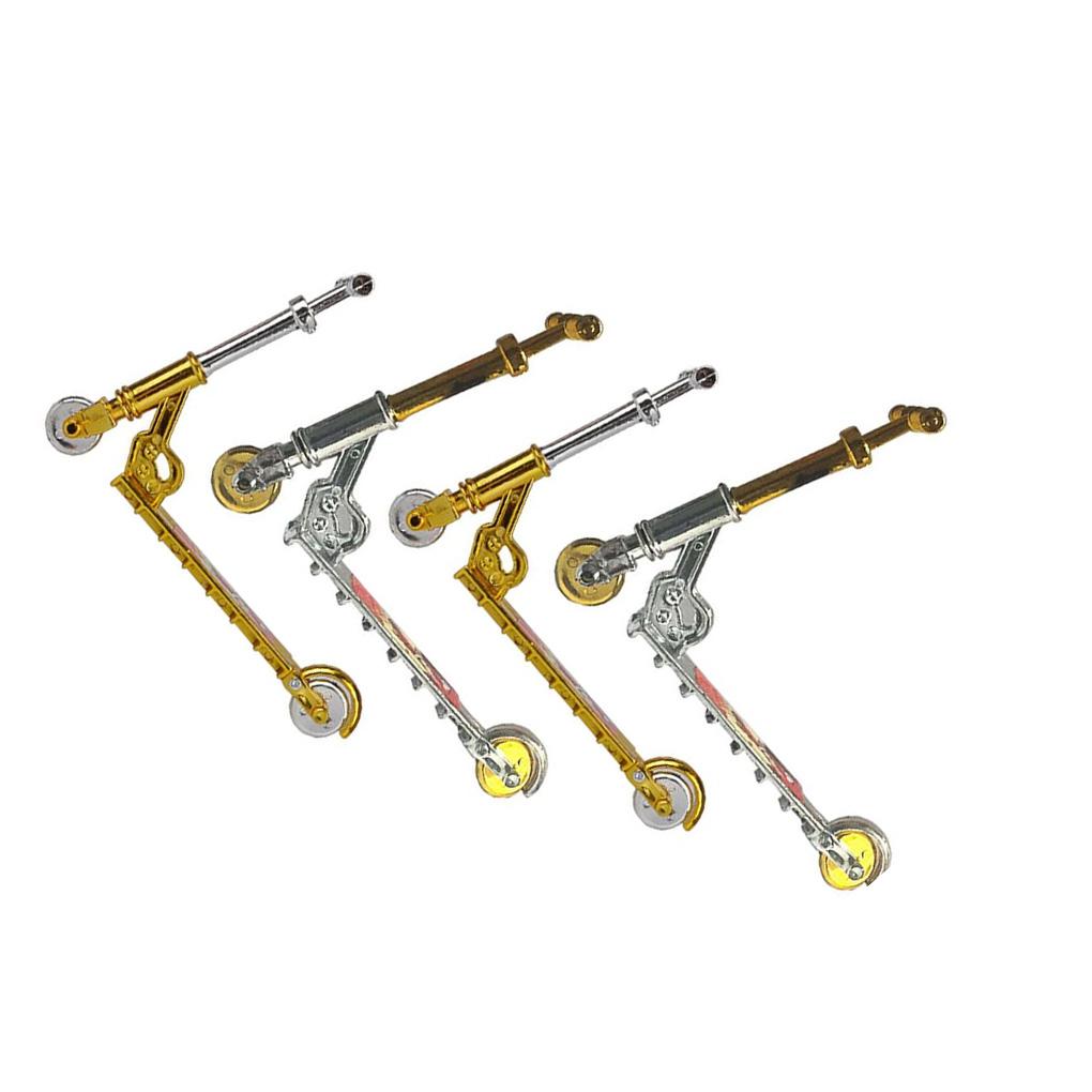 4Pcs Two Wheel Scooter Skateboards Model Interactive Educational Toys Folding Scooters Birthday Kindergarden Decorations