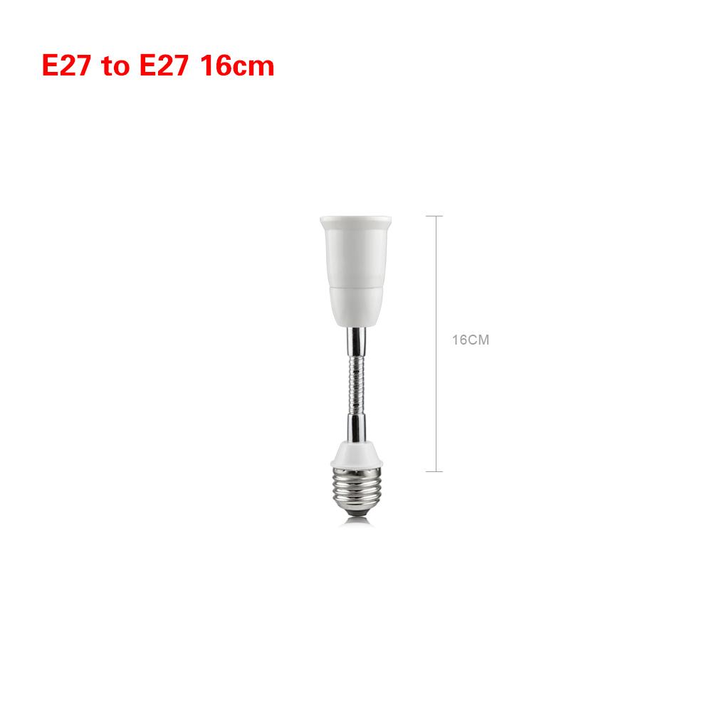 

E27 to E27 LED lamp Base 16CM 20CM 30CM 35CM 50CM 60CM Flexible Extension cord e27 socket Bulb Fitting Lighting holder Extender E27