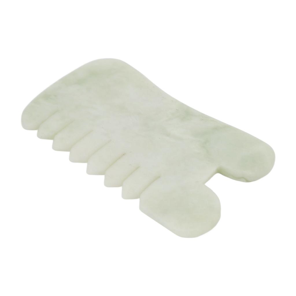 Jadeit Meridiane Schabemassagekamm Ergonomische Schmerzlinderung Kopfentspannung Gua Sha Massage
