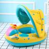 Safe Baby Float Inflatable Baby Swimming Ring Infant Inflatable Wheels Adjustable Sunshade Seat Newborns Swimming Pool Toys