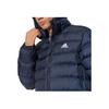 Adidas Three Stripe Letter Logo Printed Hooded Long Sleeve Jacket Men Jacket Navy-Blue GT1686