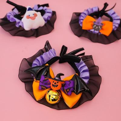 Halloween Cat Collar Dog Clothing Pet Scarf Collar Cat Halloween Party Costume Cute Cat Scarf Halloween Decoration