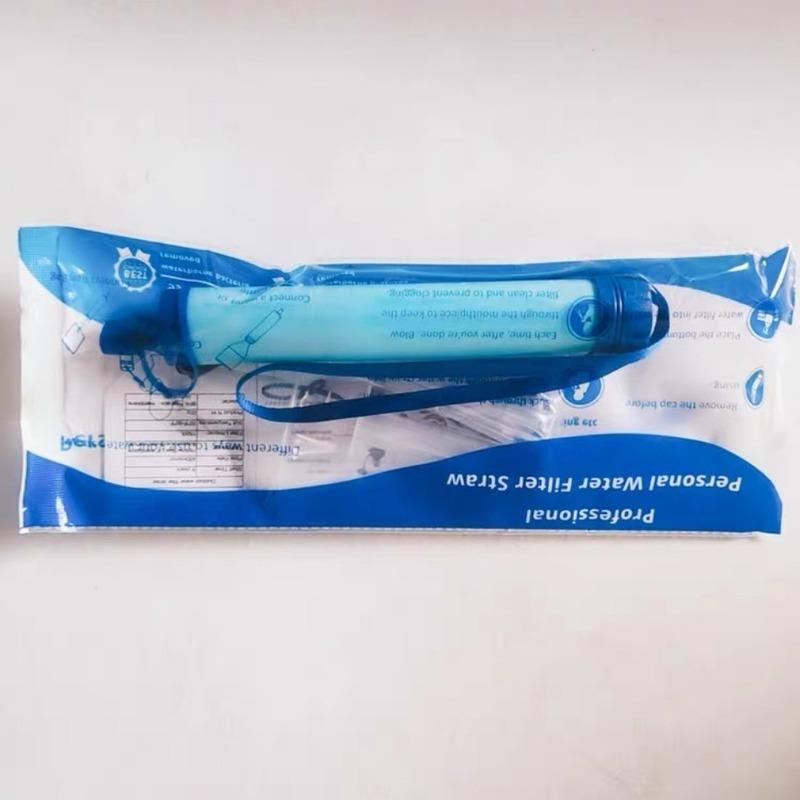 Noodwaterfilter voor buiten kamperen, Noodfiltratie voor buitenleven, Direct drinkbaar, Individuele waterzuiveraar, Steriliza