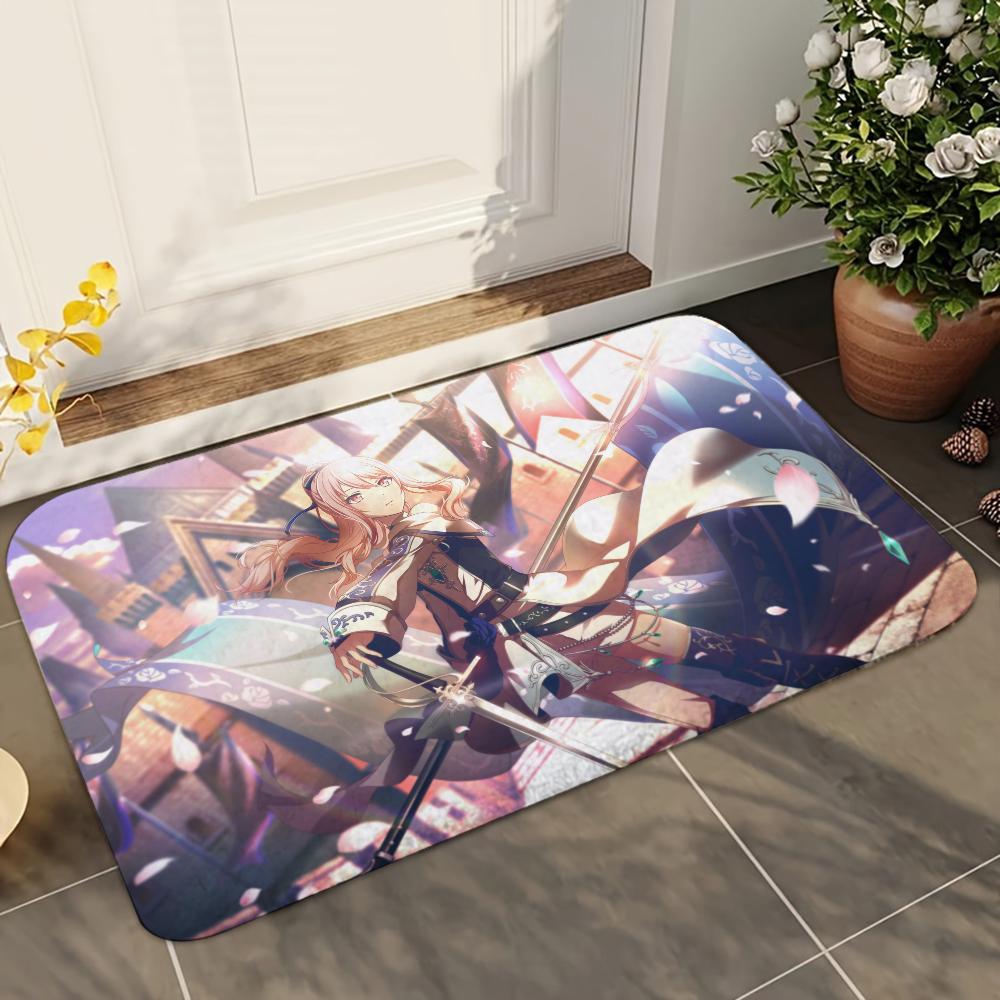 1pc Project S-Sekai Bathroom Absorbent Mats Anti-Slip Mats Home Decor Supplies Carpets Home Kitchen Floor Mats