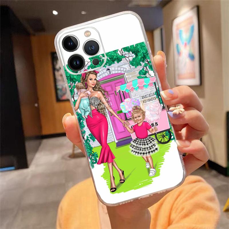 

Phone Case For iphone 17ProMax Air 16 15 14 13 Pro Max 15 16 Pro 15Plus Mom Dad Boy Girl Baby Case Funda iphone 16ProMax