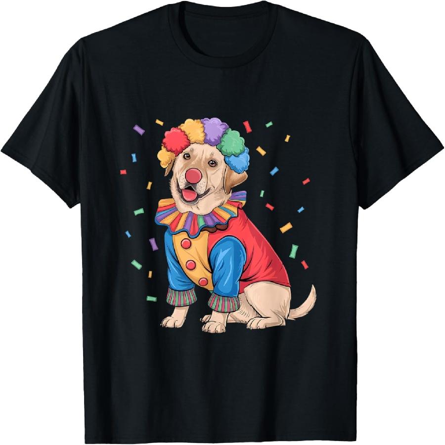 Labrador Clown T-Shirt XXXXXL чёрный
