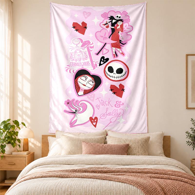 Jack with sally Tapestry highquality for decorating living room bedroom dorm walls ideal as bedroom wallart orholiday gift