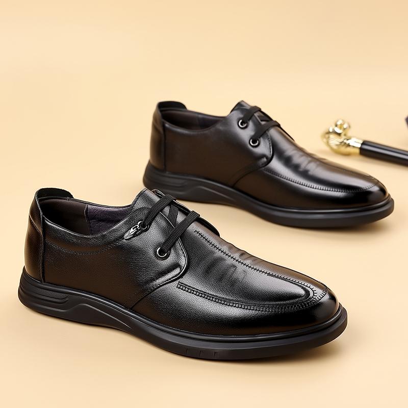 Fashion Classic Handmade Man Oxford Shoes Wedding Dress Shoes Genuine Leather Men Business Formal Flats High Quality Men's Casual Shoes