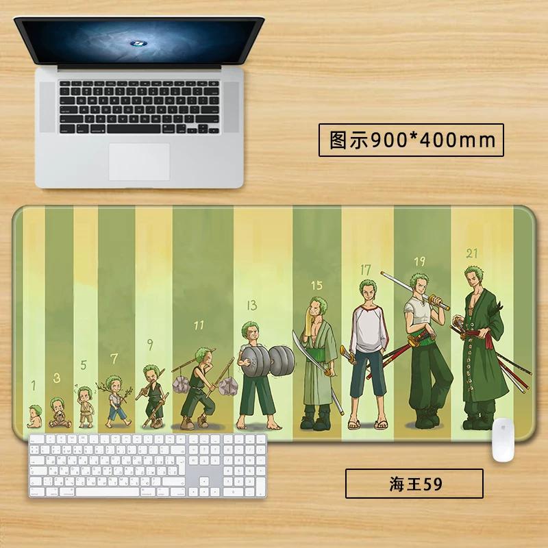 Anime Merchandise ONE PIECE Office Mouse Pad Oversized Boys Nautical King Animation Game Roronoa Zoro Computer Keyboard Cute Large Desktop Table Mat