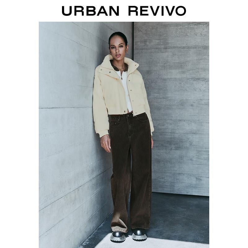 UR Women's Corduroy Stand Collar Padded Jacket