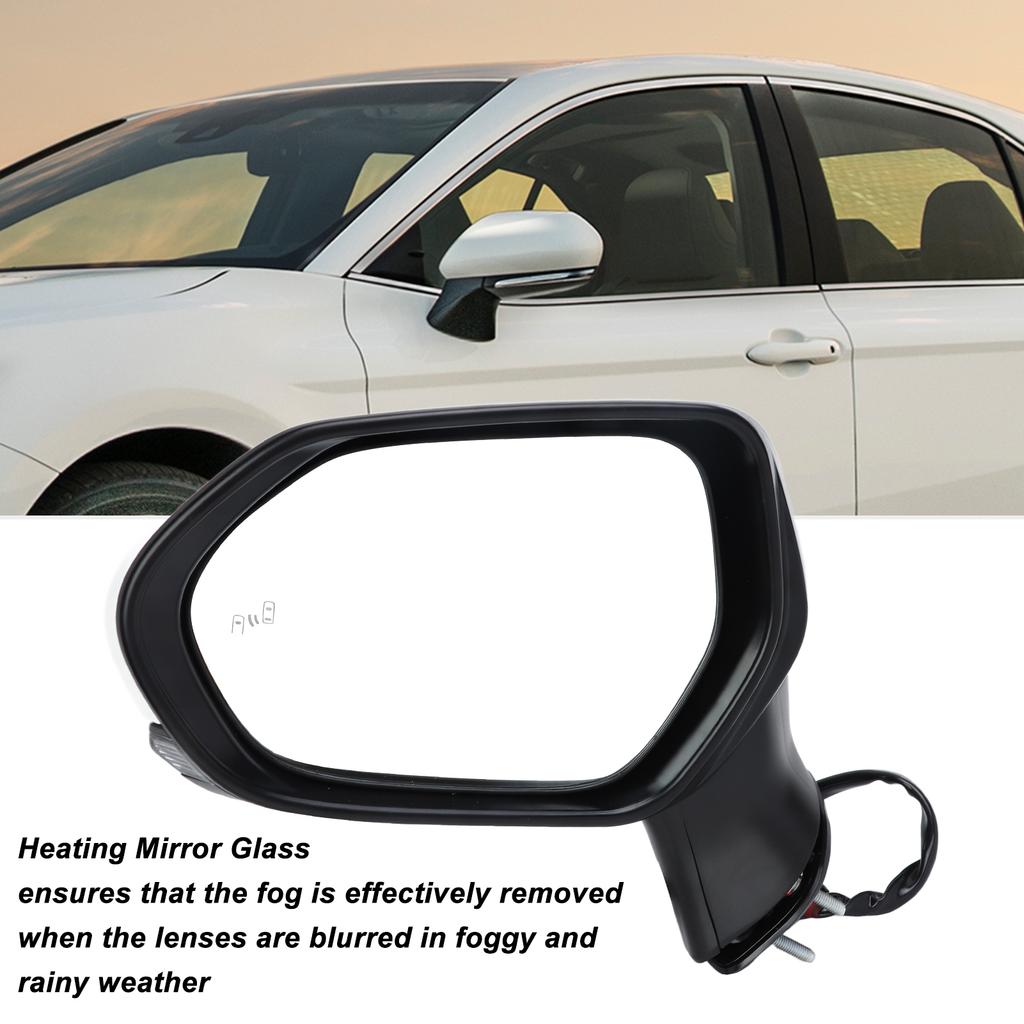Super White Power Heated Side Mirror with Turn Signal BSM for XV70 2018‑2022