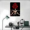 MMA Anderson Silva Printed Poster Customized Wall Art Retro Vintage Metal Tin Signs for Home Interior Decoration Living Room