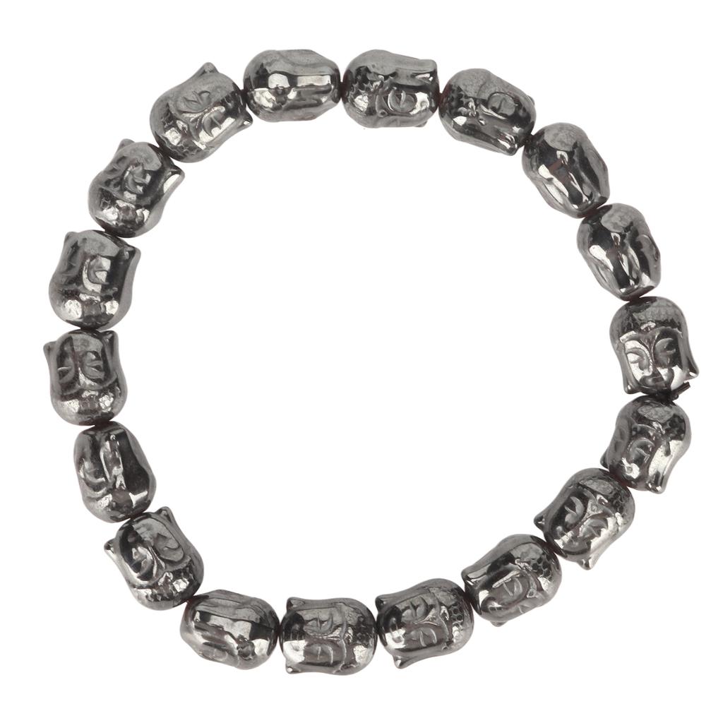 Buddhism Terahertz Bracelet Magnetic Volcanic Negative Ion Vintage Energy Stone Bracelet for Yoga