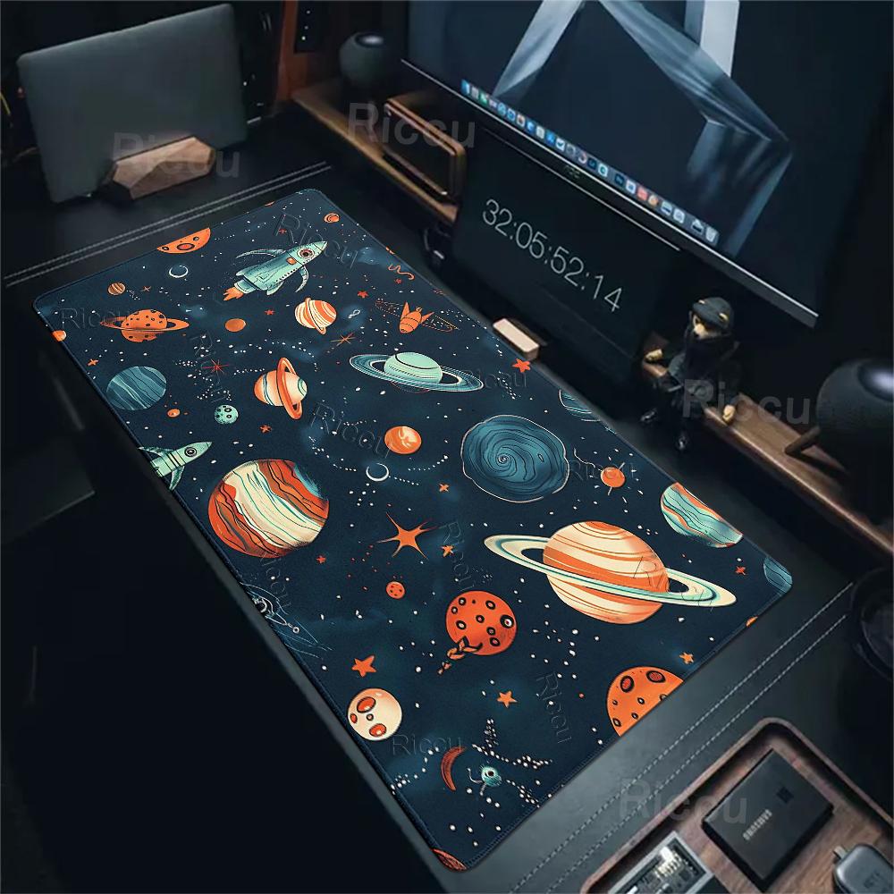 Planets Pattern Mouse Pads Gamer Space Universe Game Home Computer Keyboard Table Carpet Office Accessories Anti-slip Rubber Mat