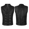 Gothic Halloween Steampunk Vest For Men And Women With Dark Pattern For Stage Performances