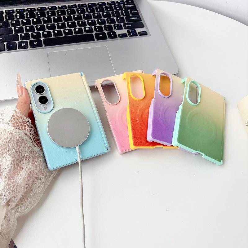 Moderne Kollisionsfarbe Magnetische Handyhülle Für Samsung Galaxy Z Fold 8 ZFold8 Z Fold8 Hüllen Für Magsafe Koreanisch Niedlich Funda