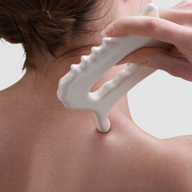 Perlenpflege S-Line Keramik Gua Sha Massagegerät