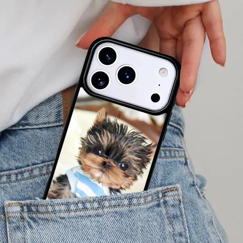 Yorkshire Terrier Yorkie Dog Pet Animal Phone Case for iPhone 17ProMax 12 13 14 15 16e 17 Pro Max Plus Air Cover