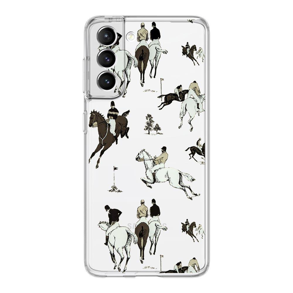 Phone Case For Samsung Galaxy S24 Ultra S23 FE S22 S20 S21 5G S10 S9 Plus S10E S8 Soft Silicone Clear Animal Art Horse Cover