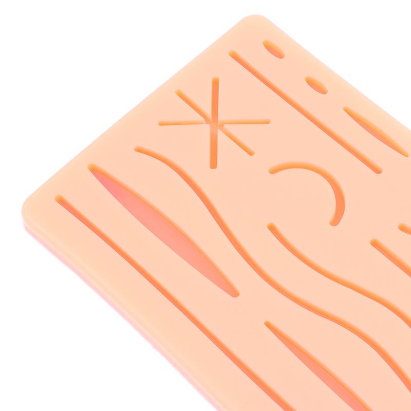 Cilt Dikiş Modeli Yara Silikon Dikiş Pedi Y Travma Dikiş Eğitim Pedi Tekrar Kullanılabilir Silikon Dikiş Uygulama Matı