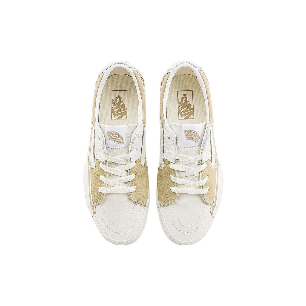 Vans Zapatillas de Skate Sk8-Low Oat Latte de Caña Baja Unisex Blanco Marrón VN0009QSCNI