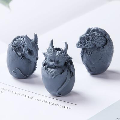 Drachenei Resin Form Epoxid Silikon Fondant Formen Niedlich 3D Drachen Schlüsselanhänger DIY Handwerk Ornamente Gießen Tiere Form