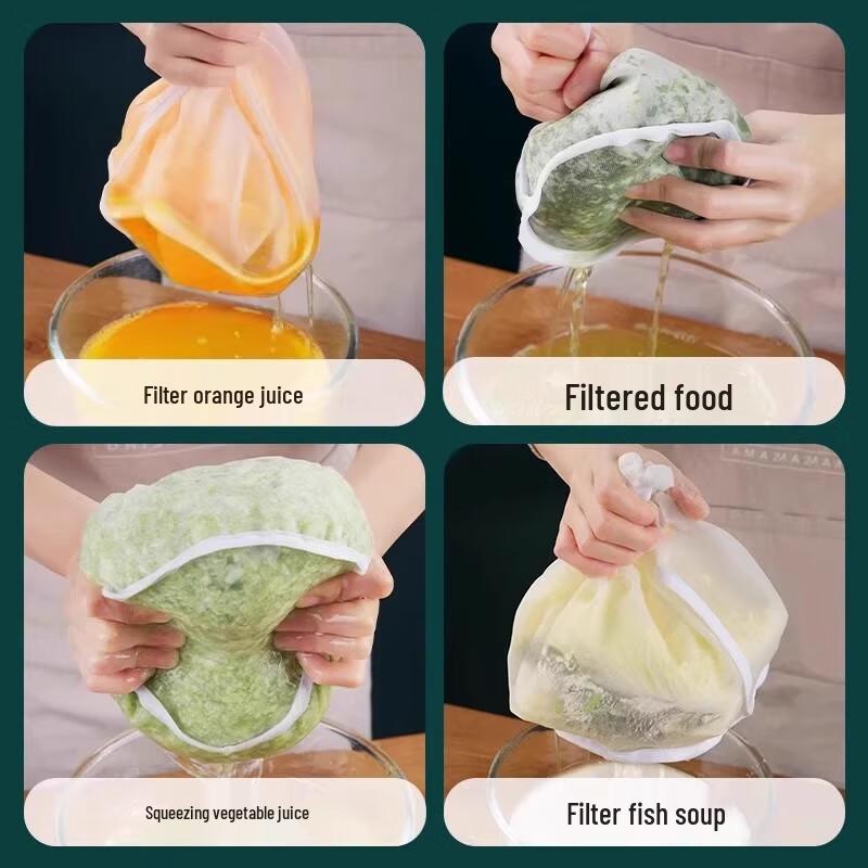 Dumpling & Vegetable Filling Squeezing Mesh Bags - 10-Piece Set