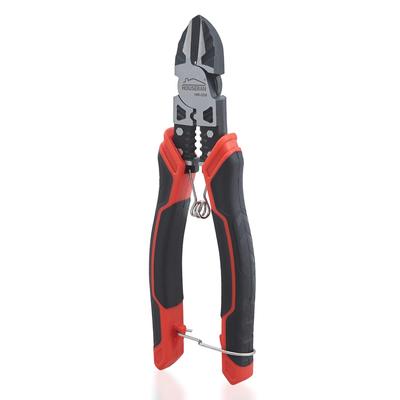 HOUSERAN Cable Cutter with Spring and Lock Heavy-Duty Nippers, 190mm, Electrician's Pliers, Multi-Function