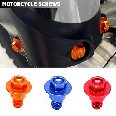 6Pcs Motorcycle Front Fork Guard Bolt Screws For KTM FREERIDE SX SXF XC XCF EXC TRI EXCF XCW XCFW 85 125 150 250 350 450 525 530 2020-2021