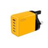 120W Multi-Port Fast Charger - 4 Ports + USB, Compatible with Xiaomi, Apple, Type-C; EU, US, UK Standards