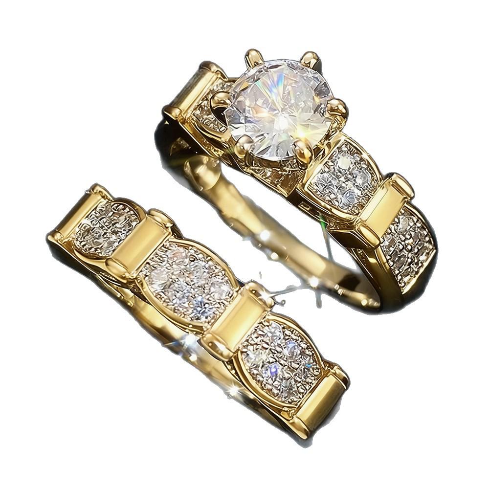 Bague Empilable en Or et Zirconia de Luxe pour Femmes - Tendance Best-Seller pour Dames