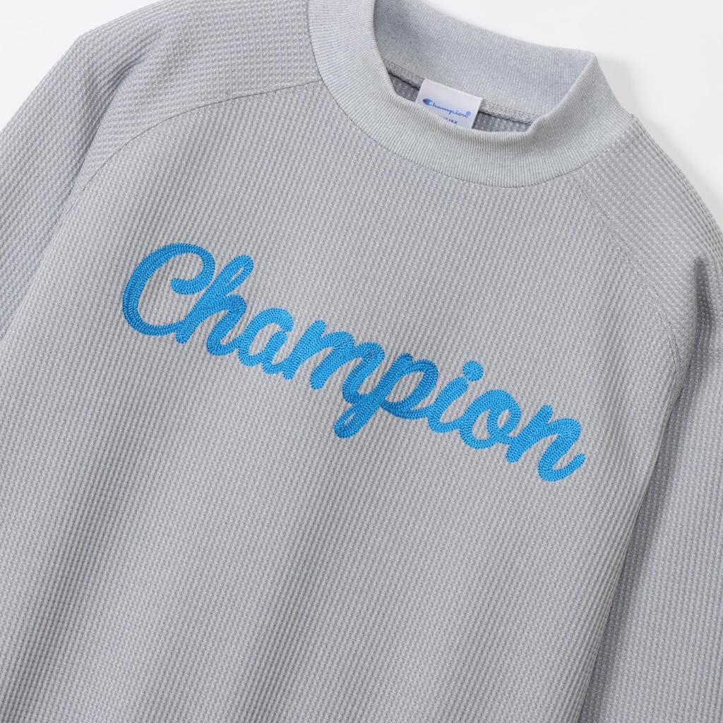 Champion Long Sleeve Warm Graphic Logo Print Oxford Women's Anti-Static Dress, Gray, CW-YG404