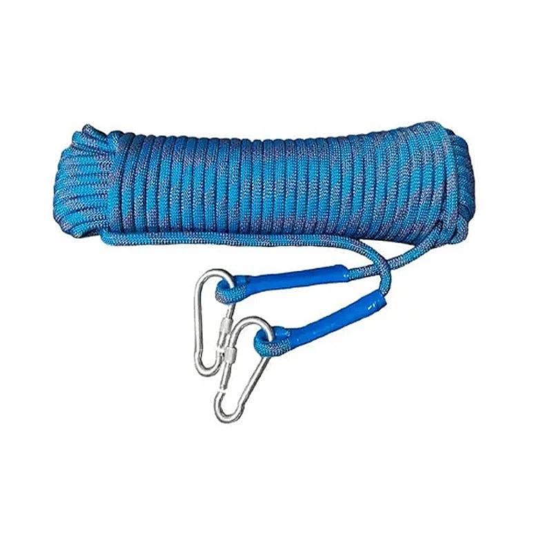 10M/20M/30M Outdoor Safety Rope Rock Climbing Rope Blue Clothesline Safety Life Rope for Fire Rescue Safety Escape Tree Climbing