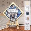 DIY Mother's Day Brocade Magnet Kit - Chinese Style Craft for Team Building