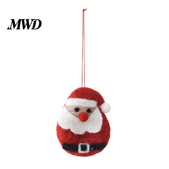 Handmade Wool Felt Craft Gifts Christmas Ornament, Santa Claus, Elf, Snowman Warm Fairy Tale Style Ornaments Hanging Decor, Cute Tree Decoration