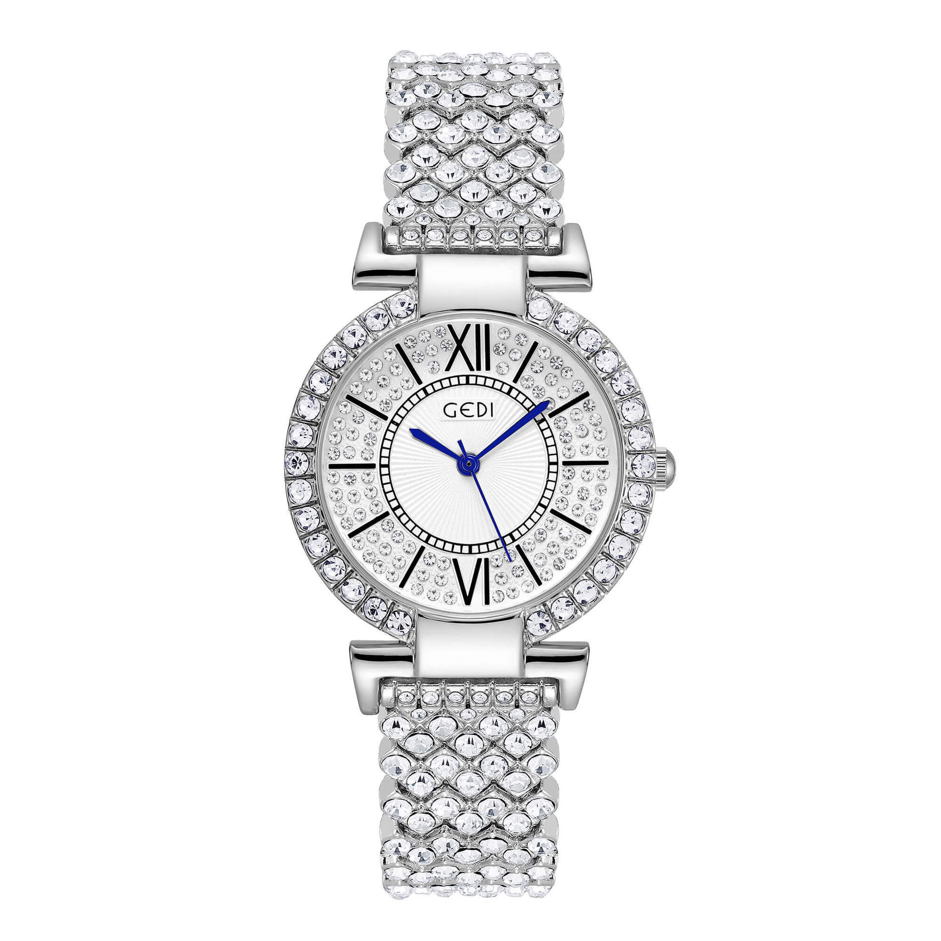 Full Diamond Alloy Steel Belt Watch Light Luxury Gypsy Quartz Watch Niche High-End Women S Watch