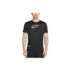 Casual Crew Neck Graphic Print Short Sleeve T-Shirt Men T-Shirts Black FV8413-010