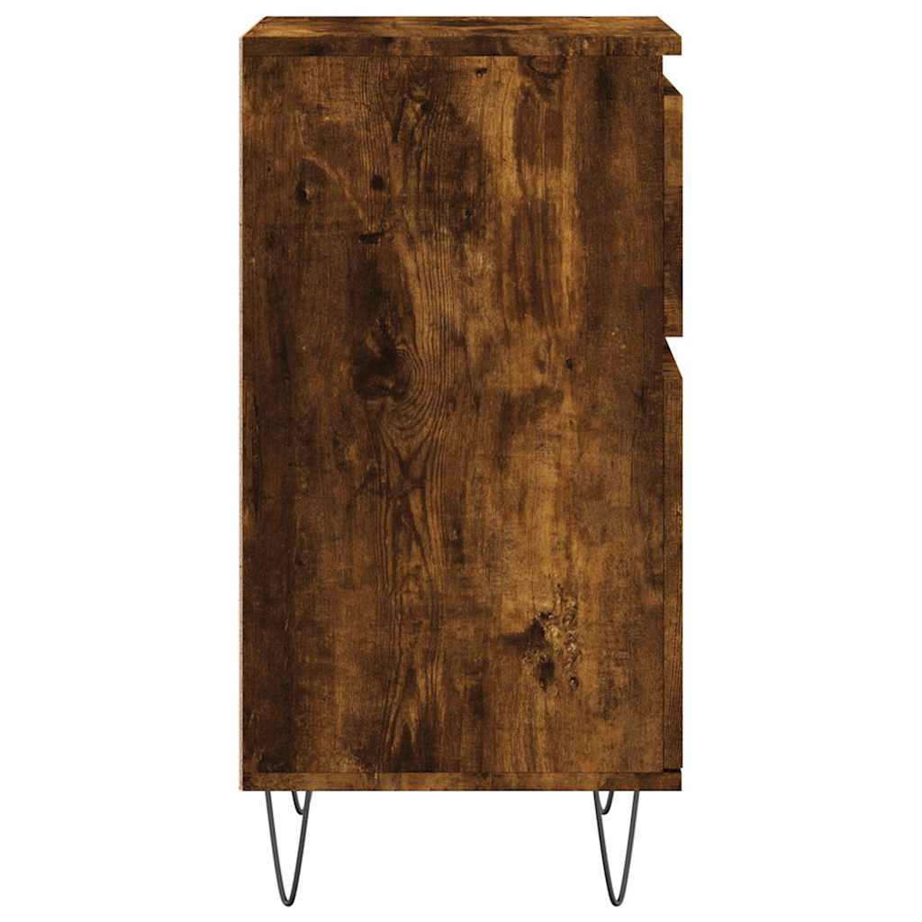 Sideboard Smoked Oak 40 X 35 X 70 Cm Particleboard