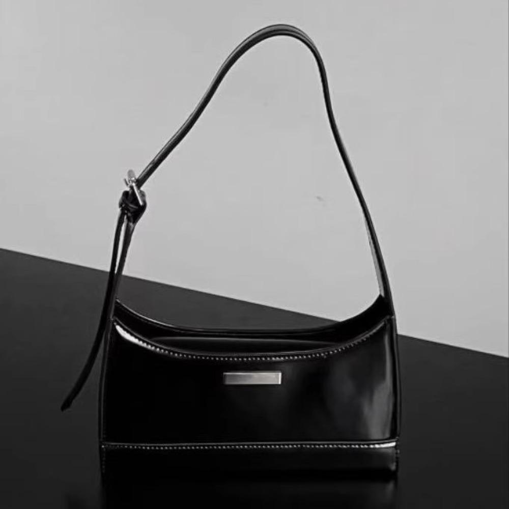 

Текстурна нішева модна універсальна сумка 2025 року нова проста французька преміум плечова портативна сумка для роботи під пахву чорний