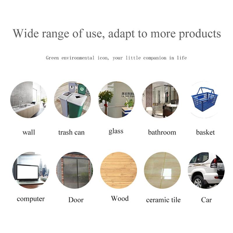 6Pcs Diameter 5Inch Pvc Recycle Trash Bin Sticker Vinyl Stickers Decals For Label Bins, Containers, Garbage Cans Home Decor