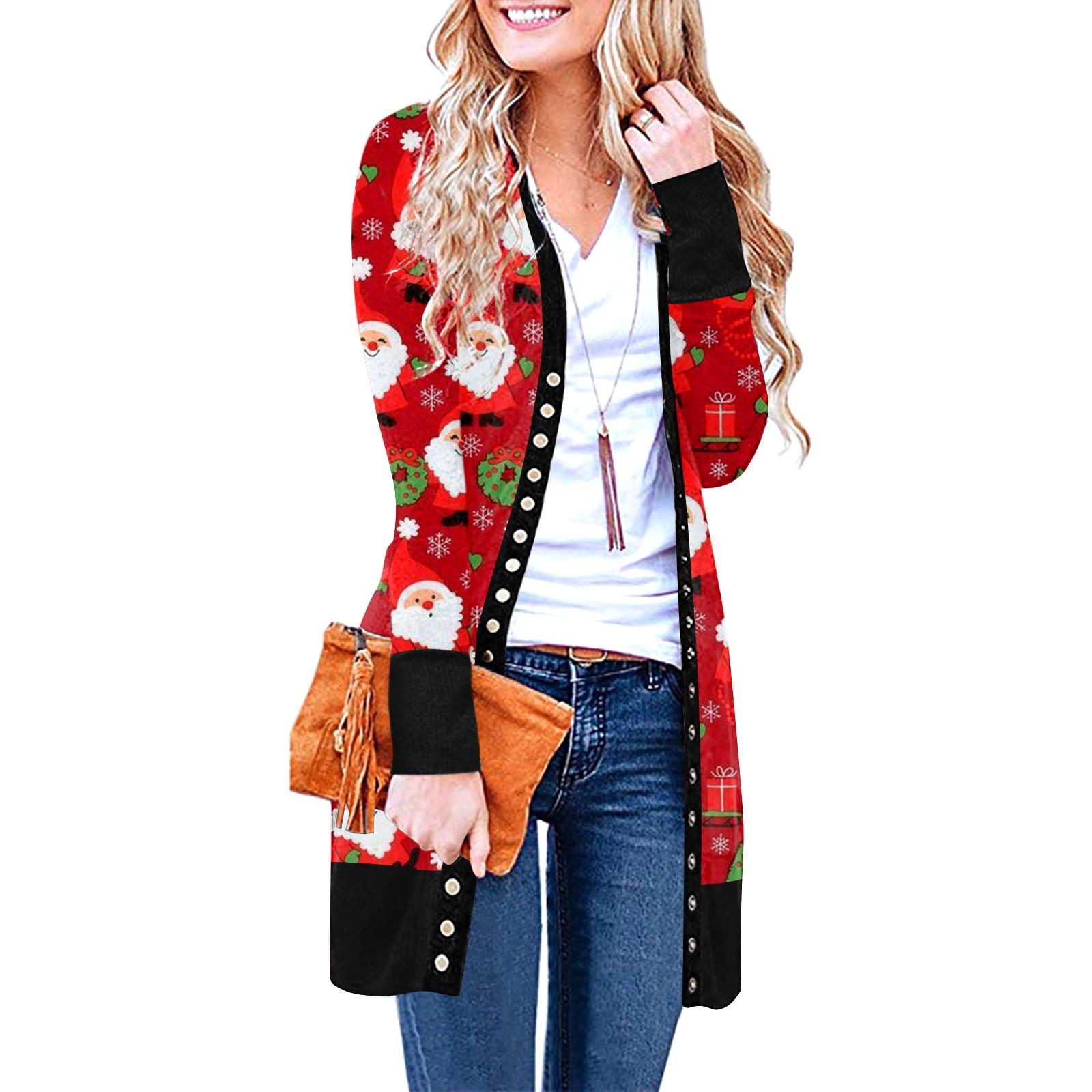 

Женская модная повседневная однобортная куртка-кардиган в клетку с принтом, пальто XXXL белый