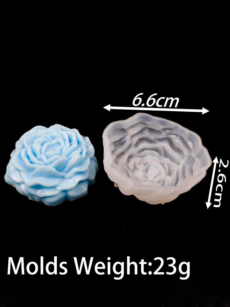 Small Flower Series Silicone Candle Mold 3D Rose Peony Soap Chocolate Cake Baking Tools DIY Aromath Gypsum Resin Craft Molds