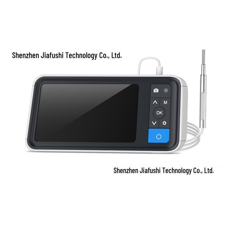 אוטוסקופ ויזואלי HD ואנדוסקופ להסרת שעוות אוזניים בגודל 4.5 אינץ'