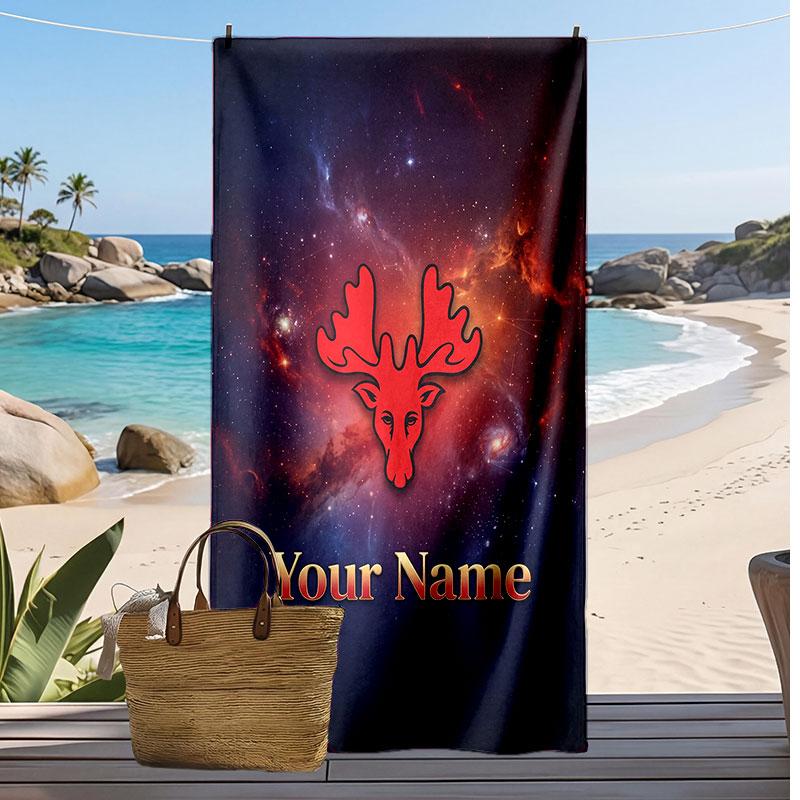 Watford FC Personalized Printed Beach Towel Soccer Logo Support Custom Name Text Absorbent Towel For Sport Travel Special Gift