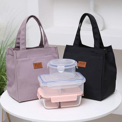 Lancheira de grande capacidade com isolamento de folha de alumínio para trabalho, bolsa com alça superior simples e prática, bolsa térmica para piquenique
