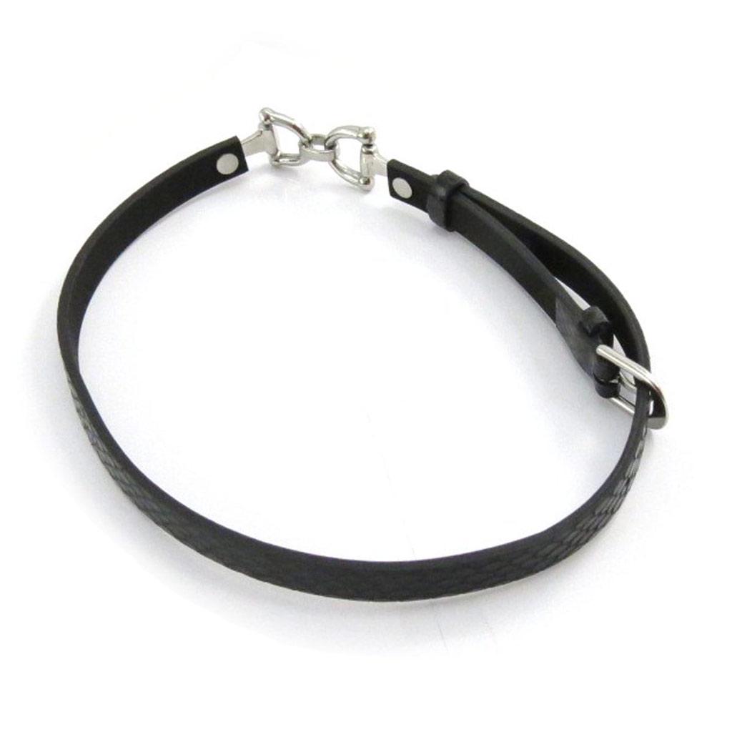 Les Trésors De Lily [J5427] - Mixed Black/steel 'Horse Riding' Bracelet - 7 Mm
